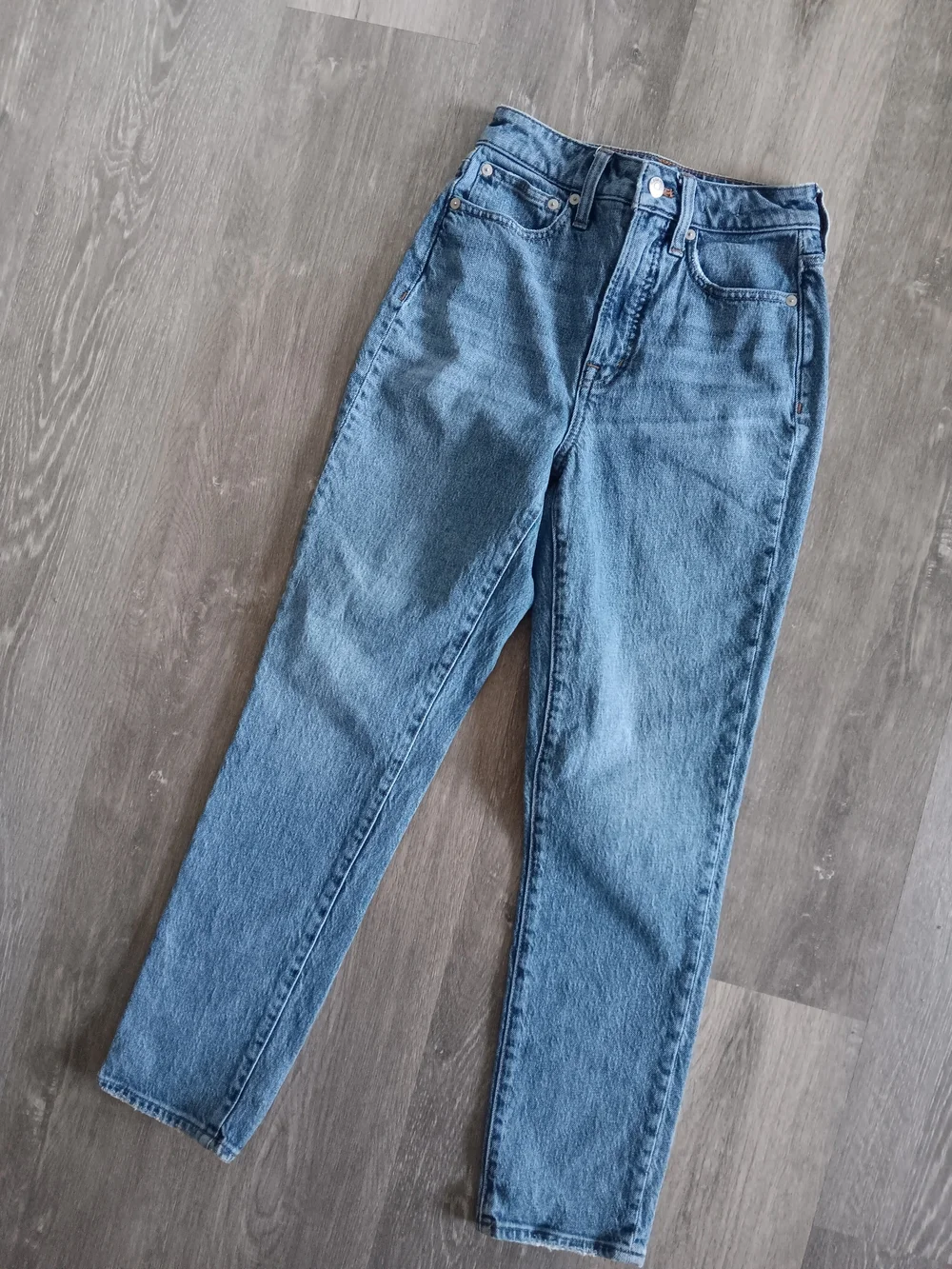Madewell High Rise Classic Medium Wash The Curvy Perfect Vintage Denim Jeans 24 - Picture 4 of 7